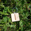 БРЕЛОК ДЕРЕВ'ЯНИЙ КВАДРАТНИЙ РУНА ІССА KEYRING WOODEN SQUARE RUNE OF ISSA